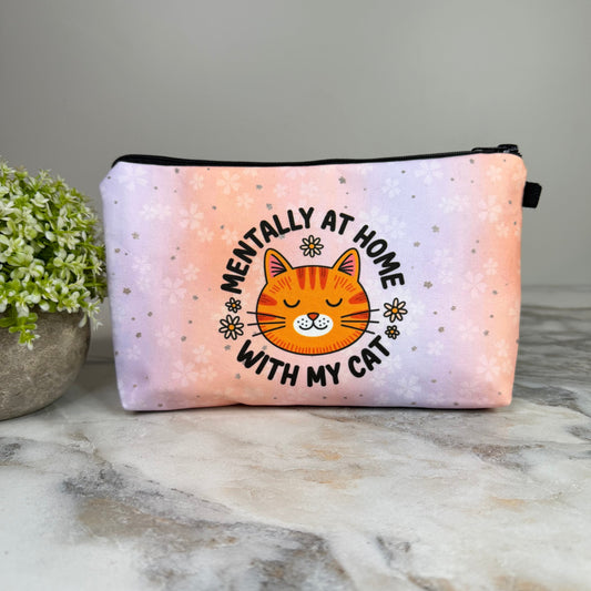 Pouch - Mentally At Home With My Cat