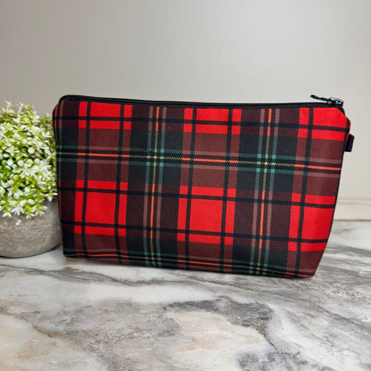 Pouch - Christmas Holiday - Plaid Red Green
