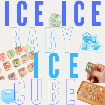 Ice Cube Squishy Toy - Clear Charm