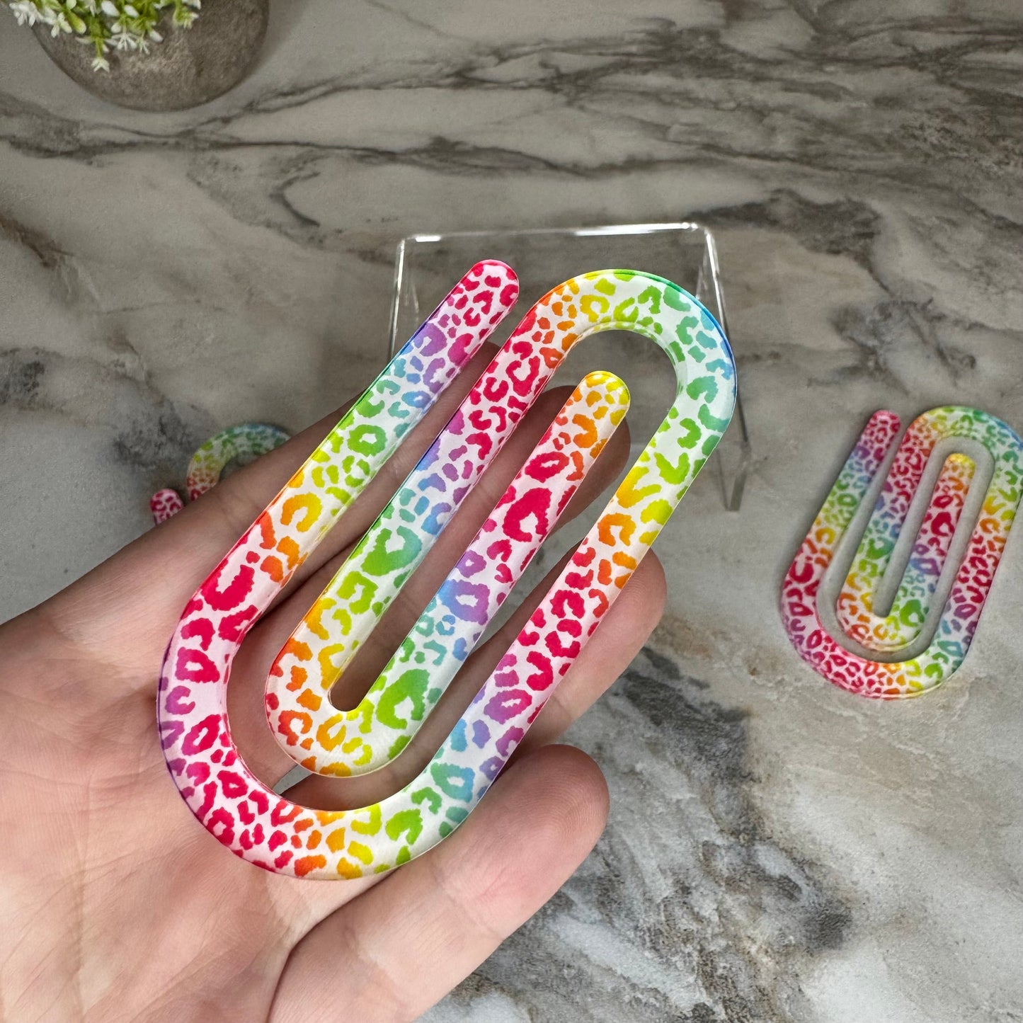 Jumbo Paperclip - Colorful Animal Print