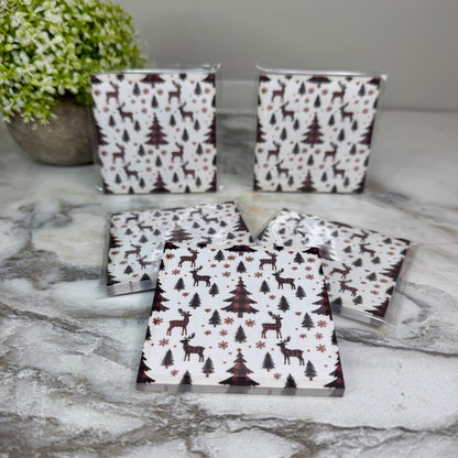 The Sticky Note Collection - Christmas Plaid Reindeer Tree
