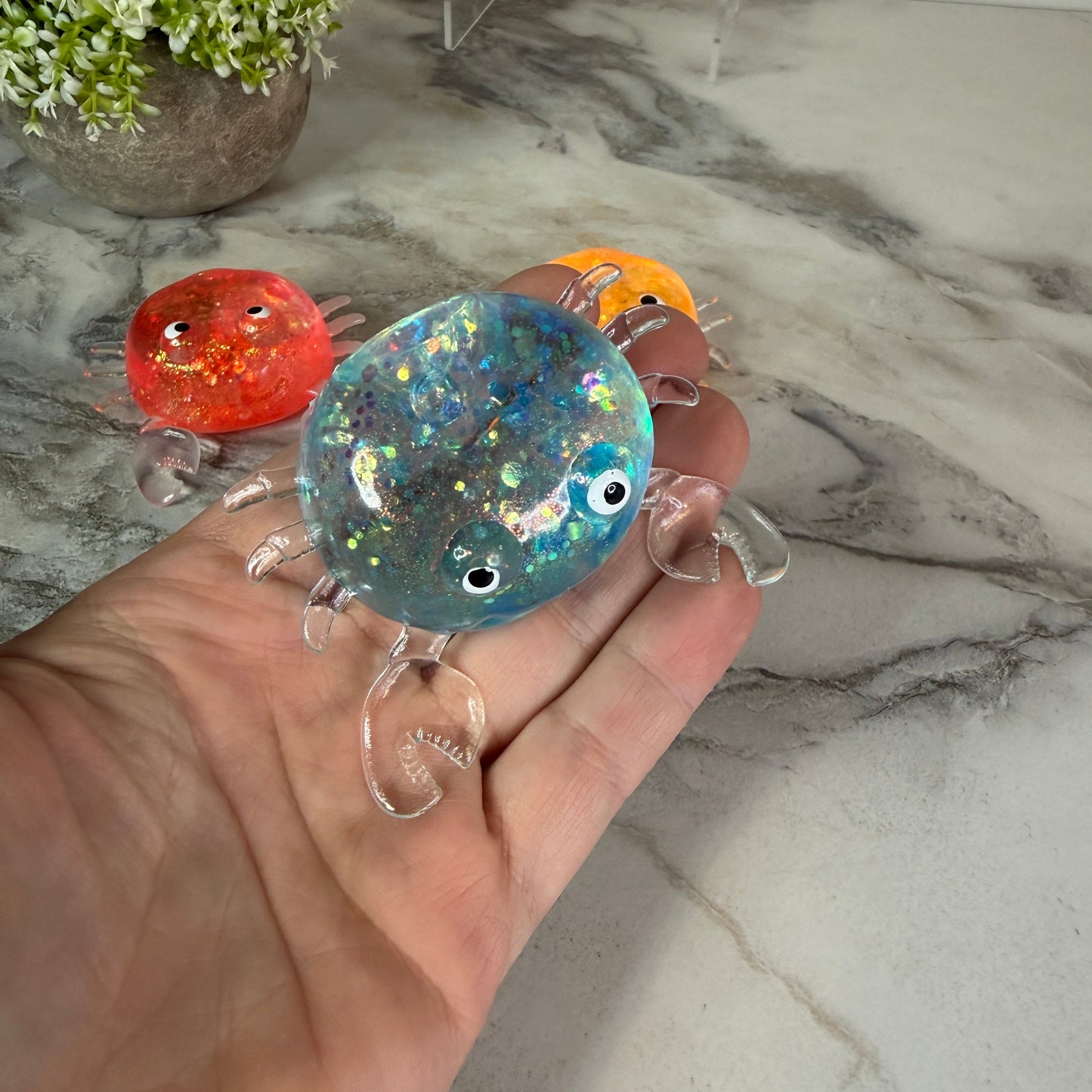 Squishy Toy - Glitter Crab
