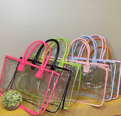 Tote Bag Clear - Color Trim