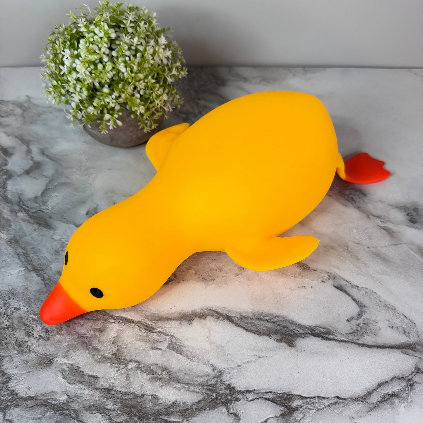 Squishy Toy - Laying Down Duck, Jumbo