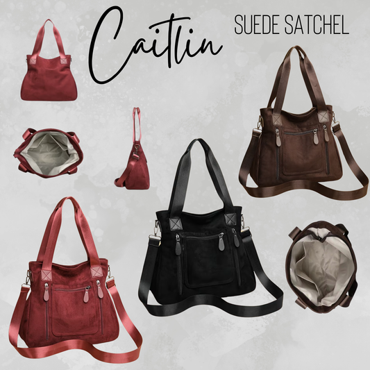 Caitlin Handbag - Suede - PREORDER