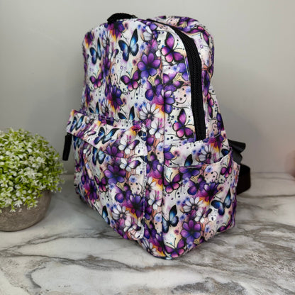 Mini Backpack - Butterfly Purple