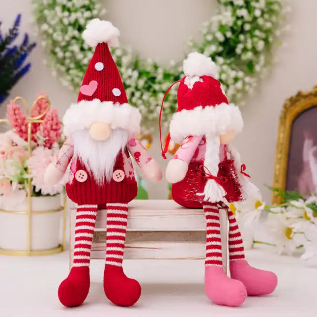 Gnome - Valentine #12 - Stripe Long Legs - PREORDER 12/12-12/15