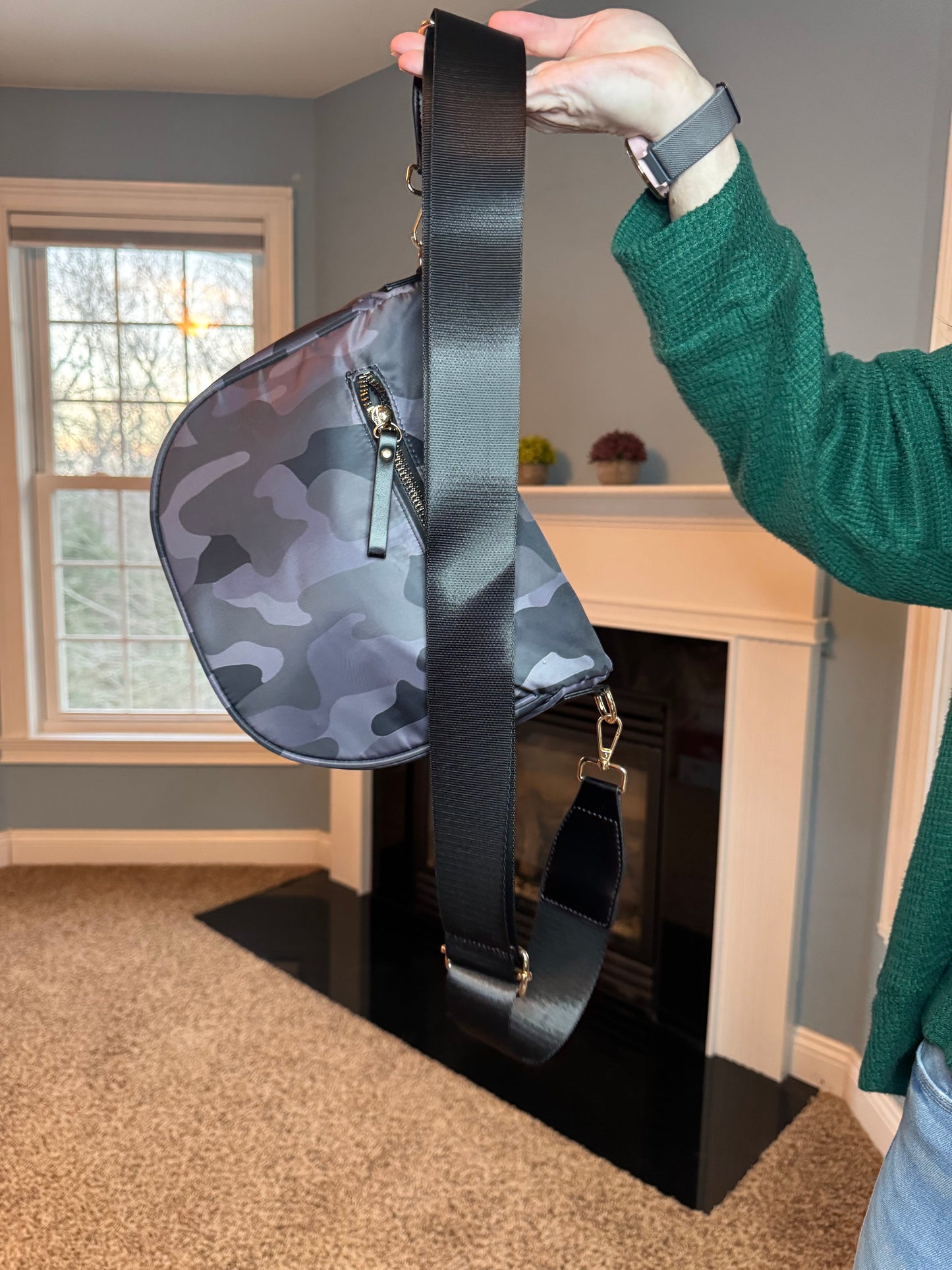 The Roni Nylon Crossbody - Camo #1