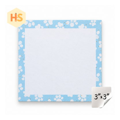 The Sticky Note Collection - Blue Dog Paw Prints