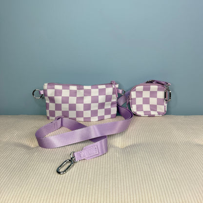Tara - Double Pouch Nylon Crossbody