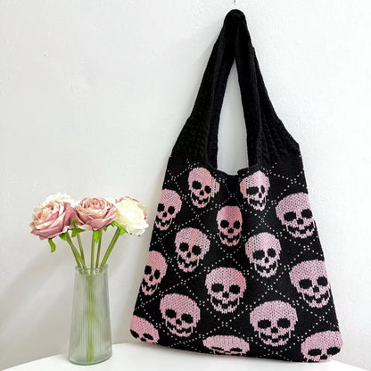 Tote Bag - Knit Sweater - Skull - PREORDER