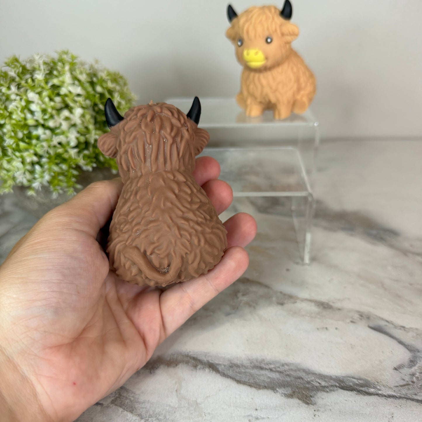Squishy Toy - Highland Cow Brown & Tan