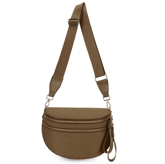 The Roni Nylon Crossbody - Solid Chocolate - PREORDER