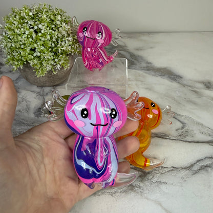 Squishy Toy - Axolotl Marble