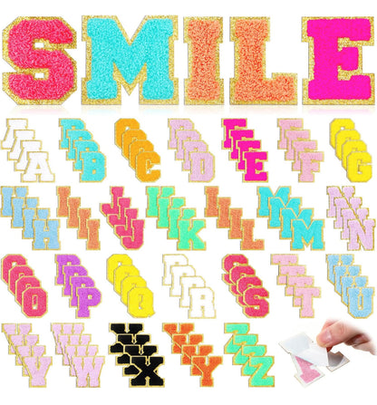 Patch Chenille Letter - Solid Color