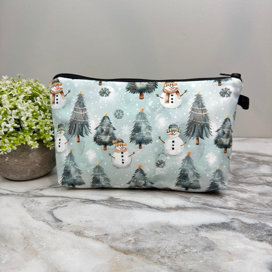 Pouch - Christmas - Snowman + Trees