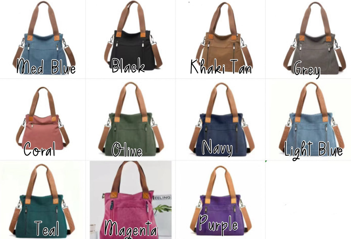 Caitlin - Canvas Satchel - PREORDER