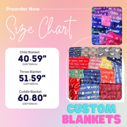Custom Blanket - PREORDER