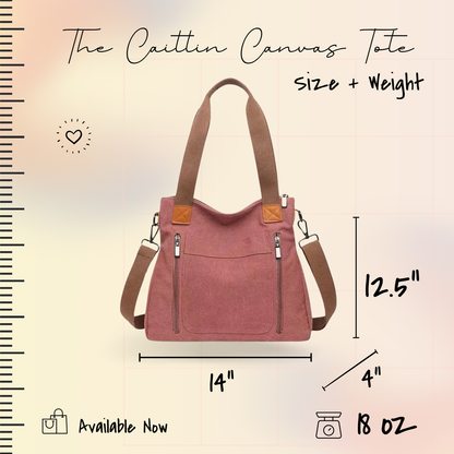 Caitlin - Canvas Satchel - PREORDER