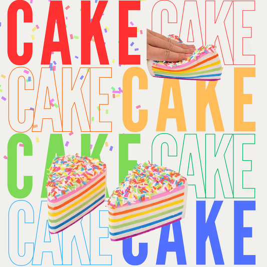 Squishy Toy - Rainbow Cake
