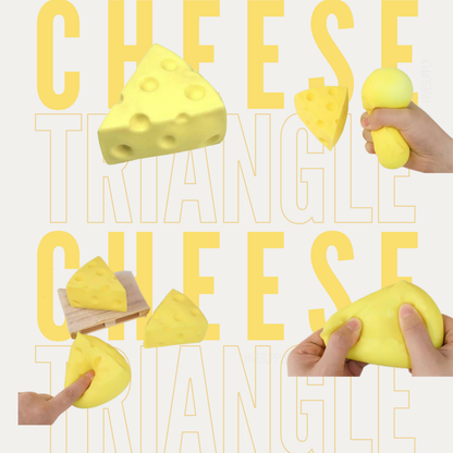 Stress Squishy Toy - Cheese Triangle
