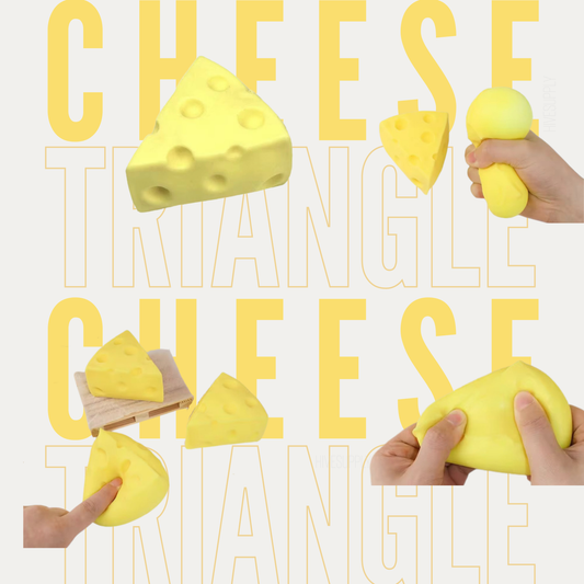 Stress Squishy Toy - Cheese Triangle
