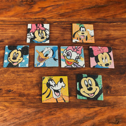 Handmade Disney Coaster Set of 8