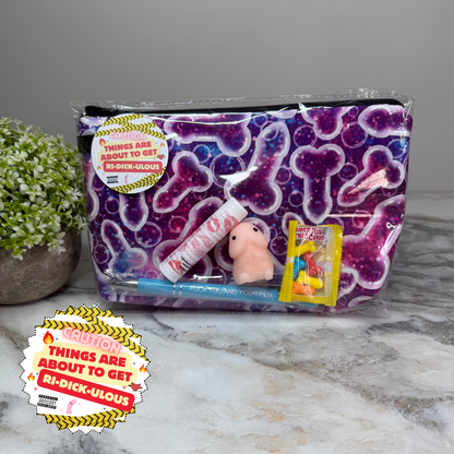 Adult Bundled Set - Purple Glitter Penis