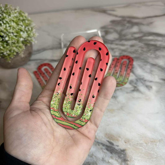 Jumbo Paperclip - Watermelon Glitter